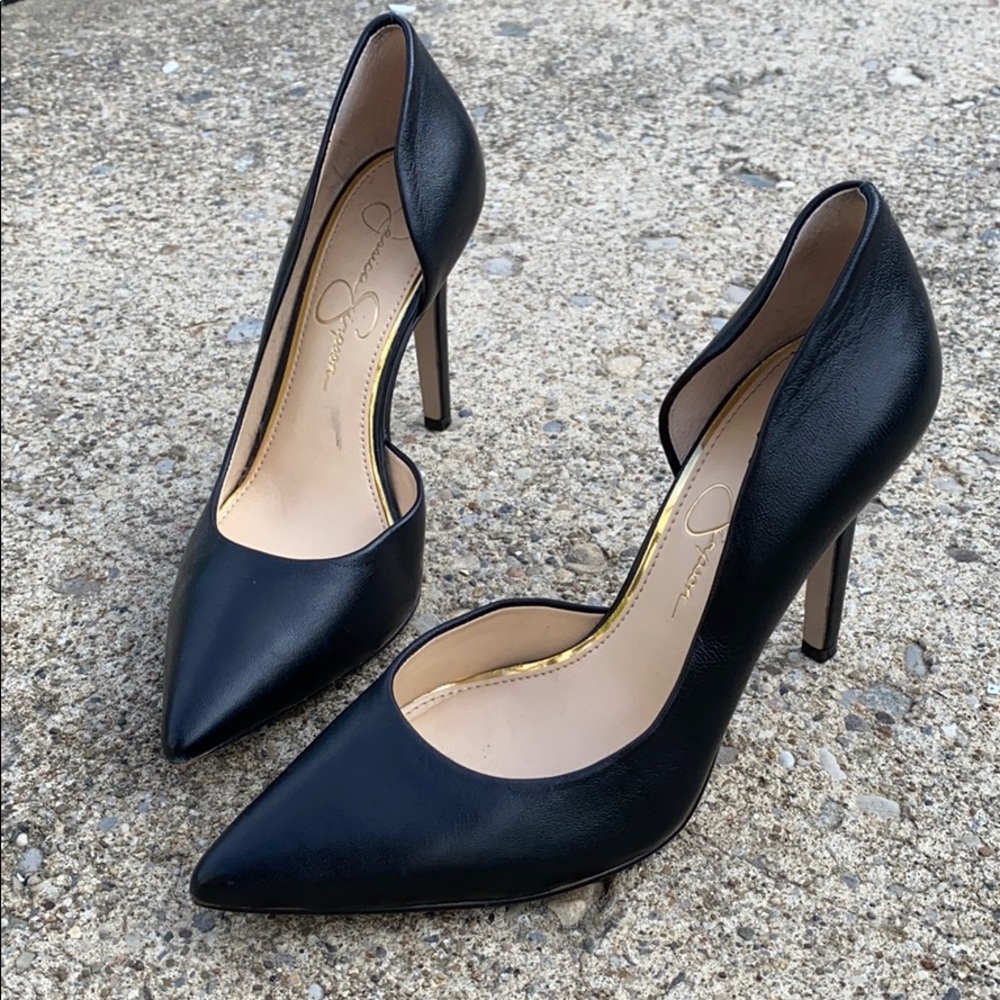 Black D’Orsay Heels